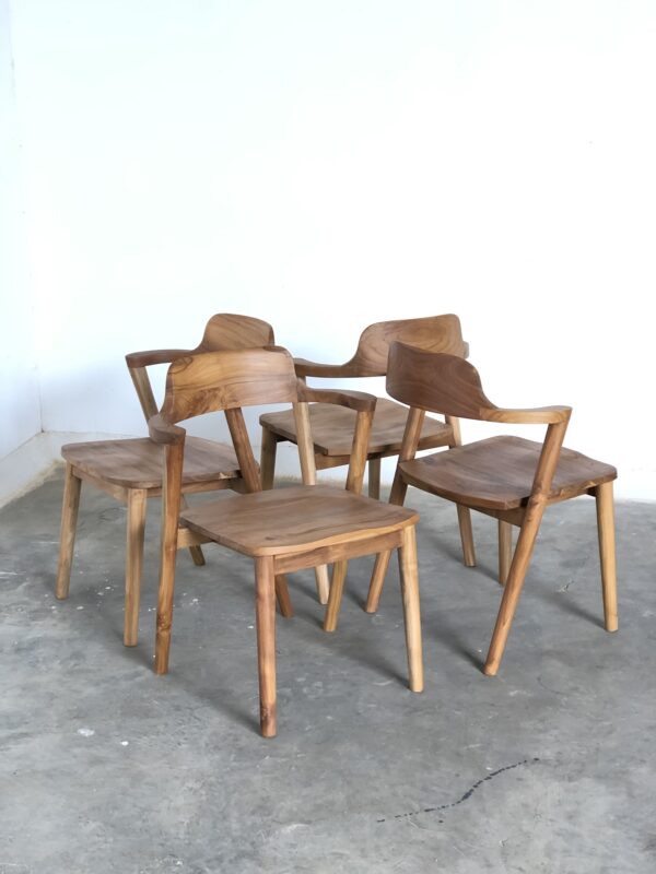 Cafe Chair Teak Finishing