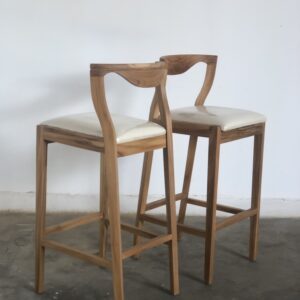 Bar Chair F Leather Seat