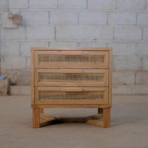 Rose Rattan Cupboard (3 Storage)